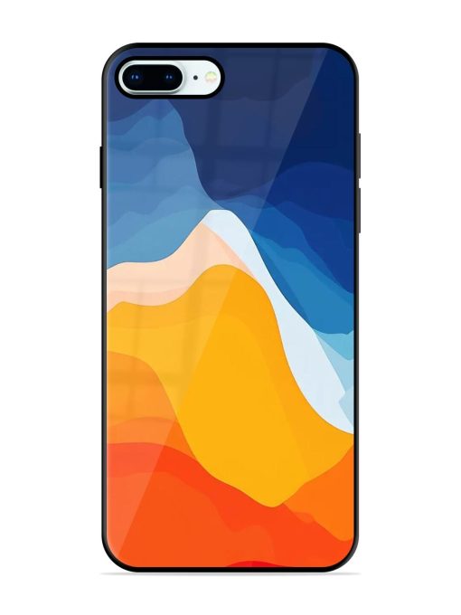 Liquid Landscape Glossy Soft Edge Case for Apple Iphone 8 Plus Chachhi