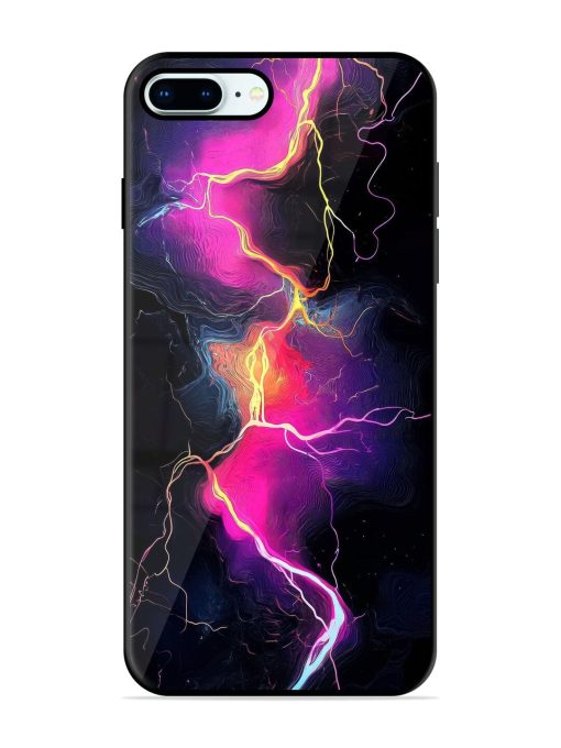 Electric Dreams Glossy Soft Edge Case for Apple Iphone 8 Plus