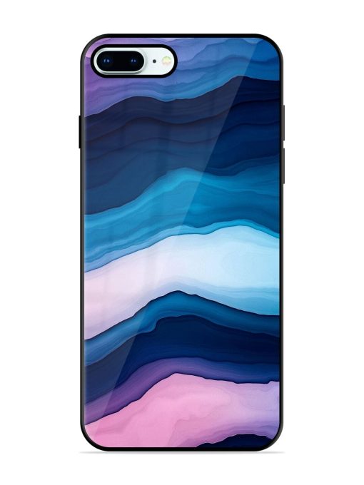 Oceanic Layers Glossy Soft Edge Case for Apple Iphone 8 Plus Chachhi