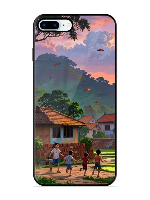 Sunset Play Glossy Soft Edge Case for Apple Iphone 8 Plus Chachhi