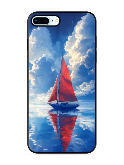 Crimson Sails Glossy Soft Edge Case for Apple Iphone 8 Plus Chachhi