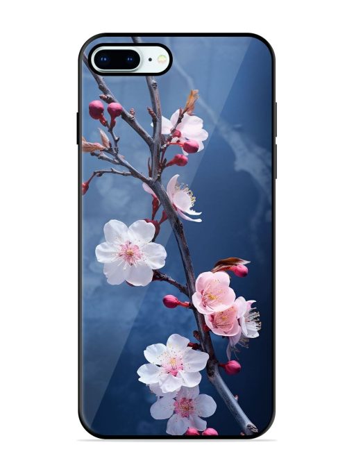 Delicate Blossoms Glossy Soft Edge Case for Apple Iphone 8 Plus Chachhi