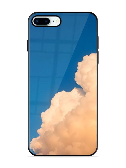 Golden Cloudscape Glossy Soft Edge Case for Apple Iphone 8 Plus Chachhi