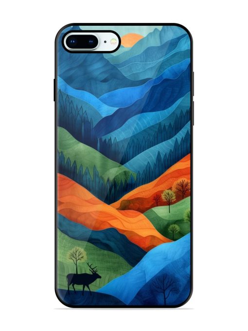 Layers Of The Land Glossy Soft Edge Case for Apple Iphone 8 Plus Chachhi