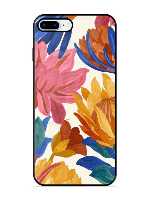 Blooming Tapestry Glossy Soft Edge Case for Apple Iphone 8 Plus Chachhi