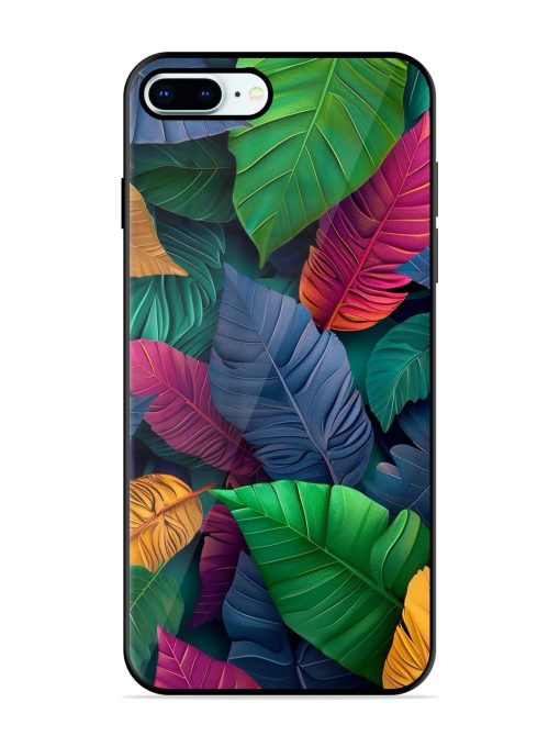 Tropical Tapestry Glossy Soft Edge Case for Apple Iphone 8 Plus Chachhi