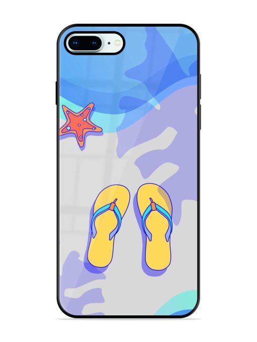 Sandy Toes And Salty Seas Glossy Soft Edge Case for Apple Iphone 8 Plus Chachhi