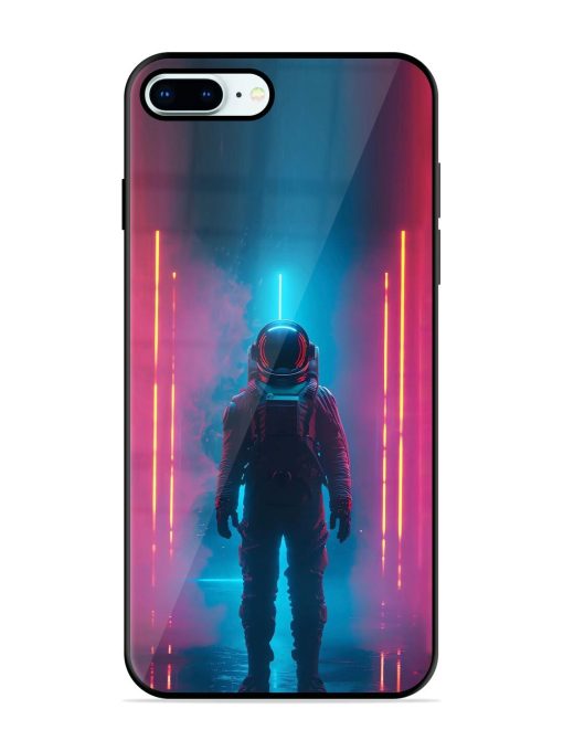 Neon Astronaut Glossy Soft Edge Case for Apple Iphone 8 Plus Chachhi