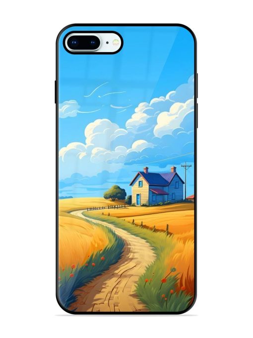 Countryside Cottage Glossy Soft Edge Case for Apple Iphone 8 Plus Chachhi