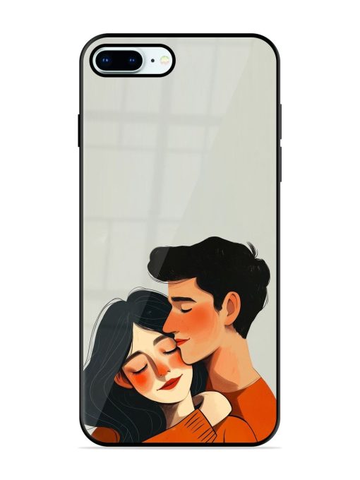 Craft Couples Glossy Soft Edge Case for Apple Iphone 8 Plus Chachhi