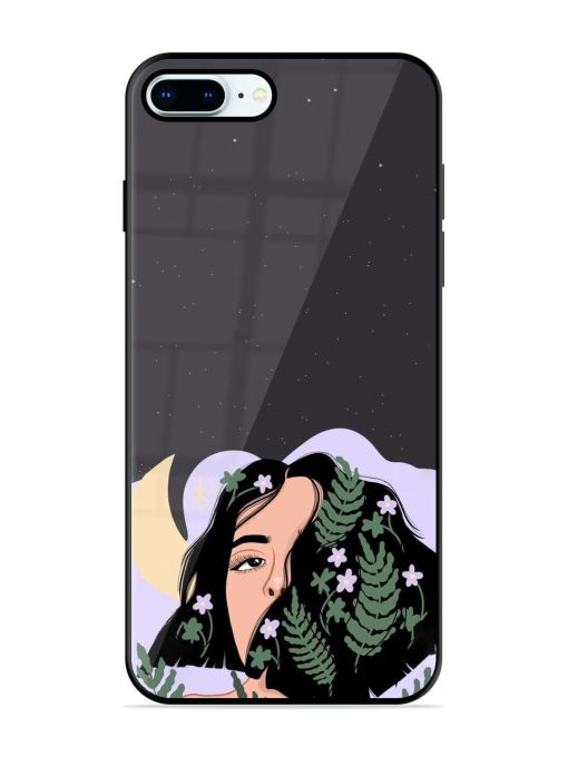 Lunar Lullaby Glossy Soft Edge Case for Apple Iphone 8 Plus Chachhi