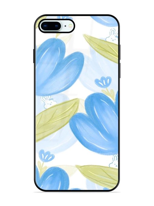 Bunny'S Blue Garden Glossy Soft Edge Case for Apple Iphone 8 Plus Chachhi