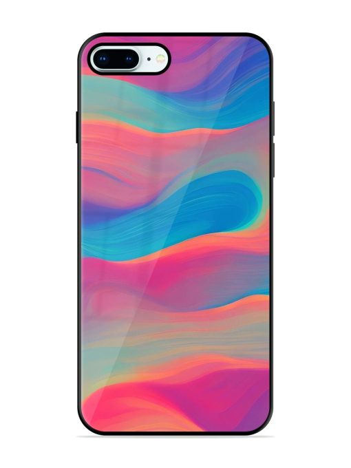 Wavy Wonder Glossy Soft Edge Case for Apple Iphone 8 Plus Chachhi