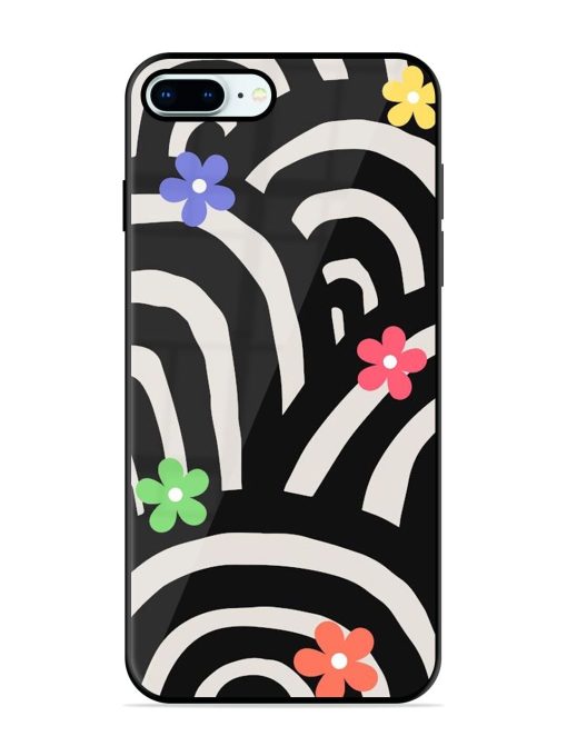 Rainbow Arcs Glossy Soft Edge Case for Apple Iphone 8 Plus Chachhi