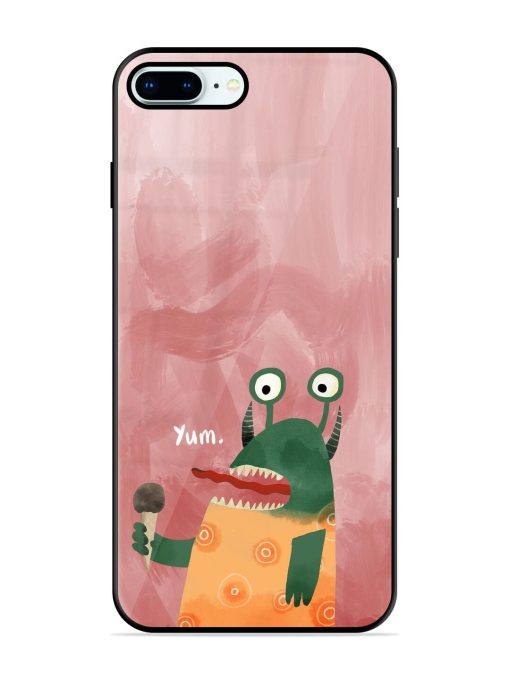 Hungry Monster Glossy Soft Edge Case for Apple Iphone 8 Plus Chachhi