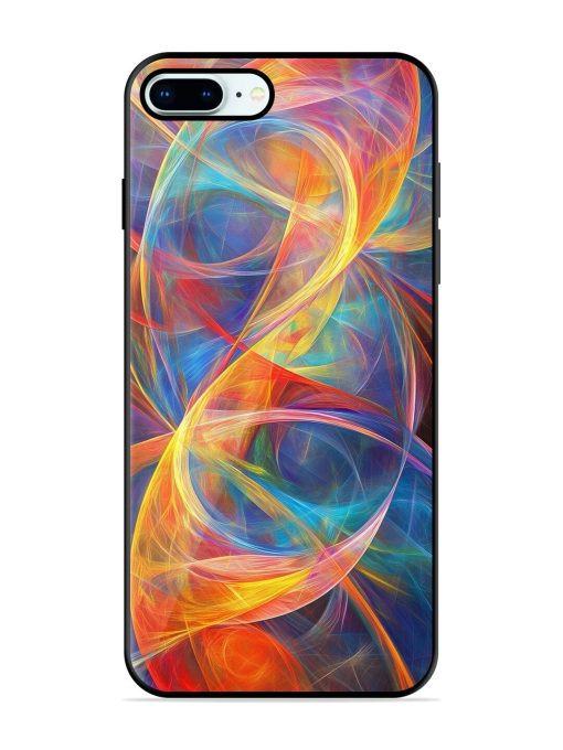 Cosmic Currents Glossy Soft Edge Case for Apple Iphone 8 Plus Chachhi