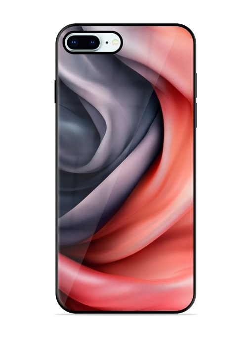 Swirling Silk Glossy Soft Edge Case for Apple Iphone 8 Plus Chachhi