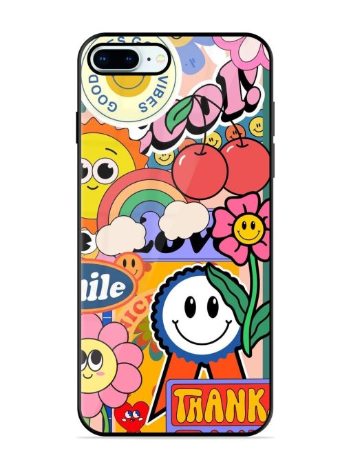 Good Times Good Vibes Glossy Soft Edge Case for Apple Iphone 8 Plus