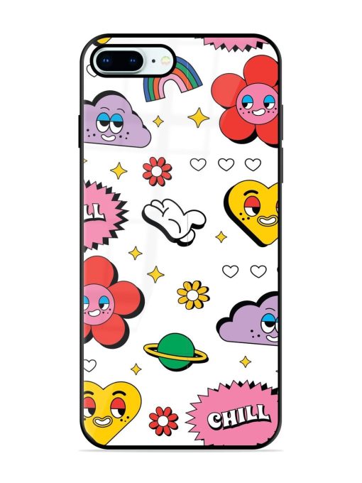 Whimsical Wonderland Glossy Soft Edge Case for Apple Iphone 8 Plus Chachhi