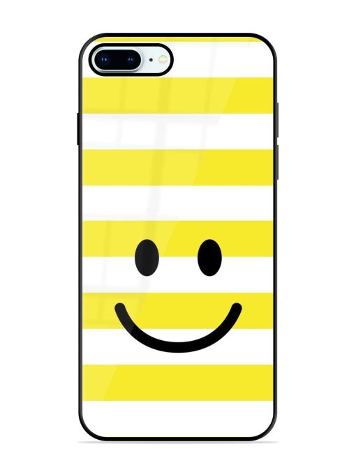 Smiling Stripes Glossy Soft Edge Case for Apple Iphone 8 Plus Chachhi