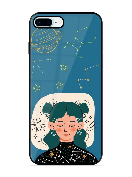 Cosmic Daydreamer Glossy Soft Edge Case for Apple Iphone 8 Plus Chachhi