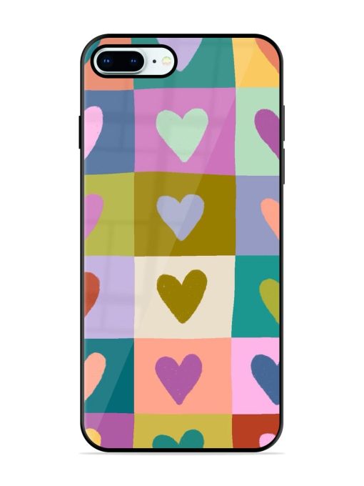 Box Of Hearts Glossy Soft Edge Case for Apple Iphone 8 Plus Chachhi