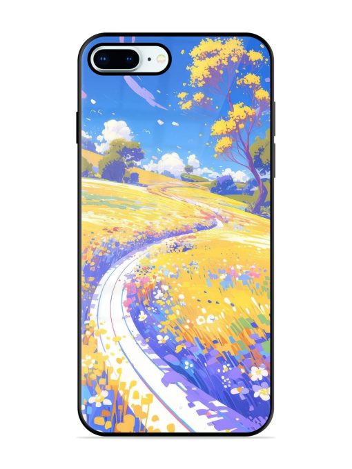 Vibrant Spring Meadow Glossy Soft Edge Case for Apple Iphone 8 Plus Chachhi