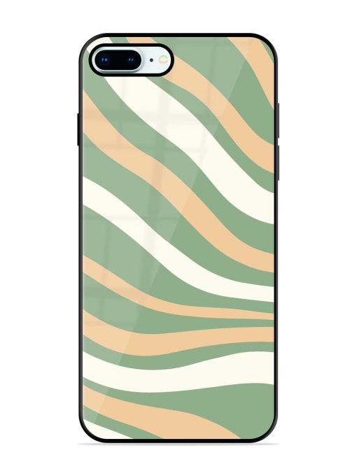 Wavy Pastel Paradise Glossy Soft Edge Case for Apple Iphone 8 Plus