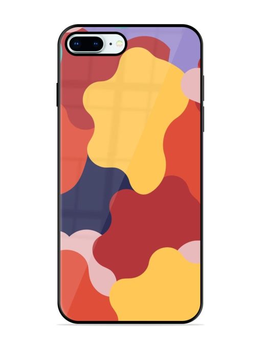 Gooey Color Chaos Glossy Soft Edge Case for Apple Iphone 8 Plus Chachhi