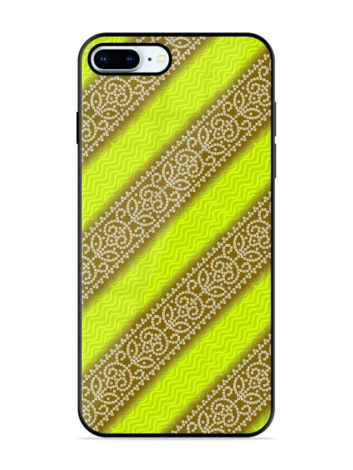 Golden Bandana Bliss Glossy Soft Edge Case for Apple Iphone 8 Plus