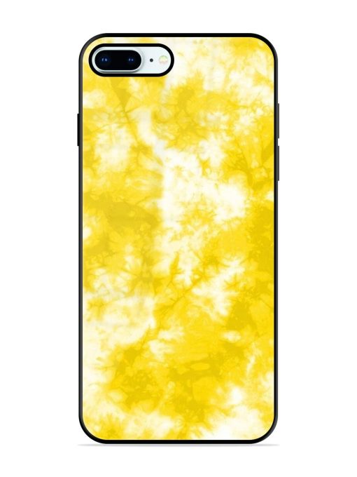 Golden Tie-Dye Twirl Glossy Soft Edge Case for Apple Iphone 8 Plus Chachhi