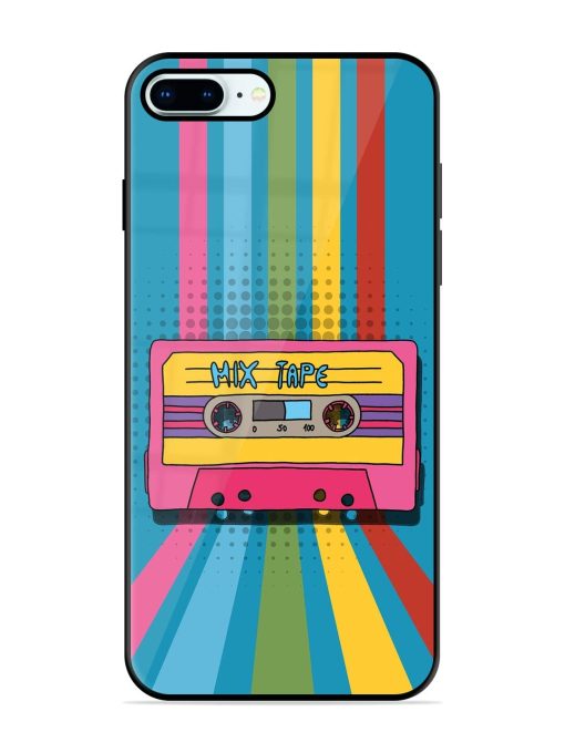 Retro Cassette Tapes Glossy Soft Edge Case for Apple Iphone 8 Plus Chachhi