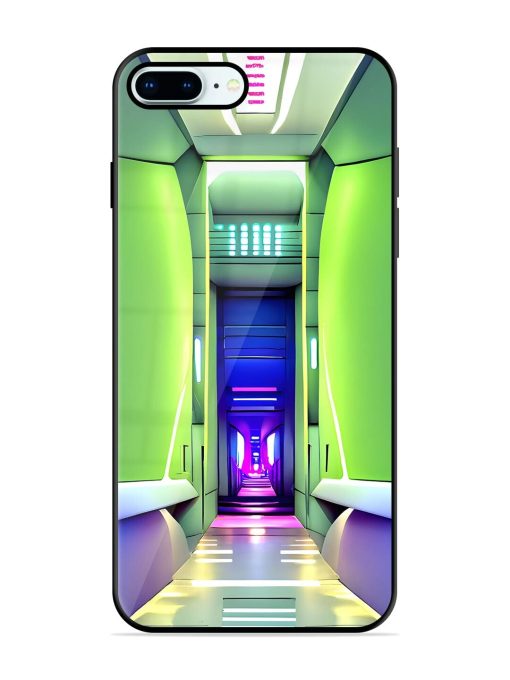 Neon Corridor Glossy Soft Edge Case for Apple Iphone 8 Plus Chachhi