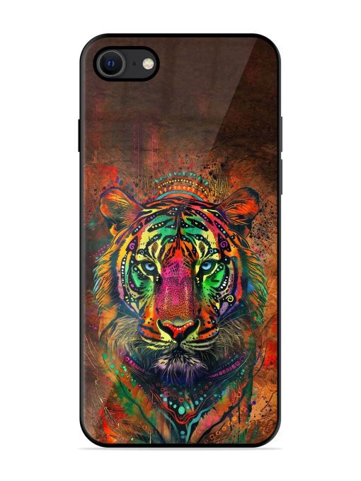 Cosmic Tiger Glossy Soft Edge Case for Apple Iphone Se (2020) Chachhi