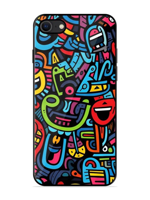 Doodlephoria Glossy Soft Edge Case for Apple Iphone Se (2020) Chachhi