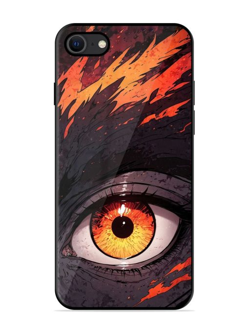 Inferno Gaze Glossy Soft Edge Case for Apple Iphone Se (2020) Chachhi