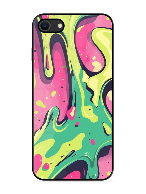 Gooey Grooves Glossy Soft Edge Case for Apple Iphone Se (2020) Chachhi