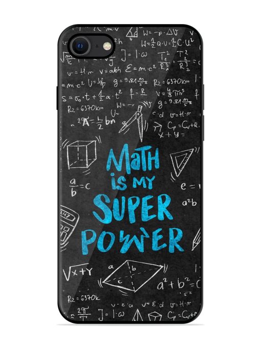 Math Magic Glossy Soft Edge Case for Apple Iphone Se (2020) Chachhi