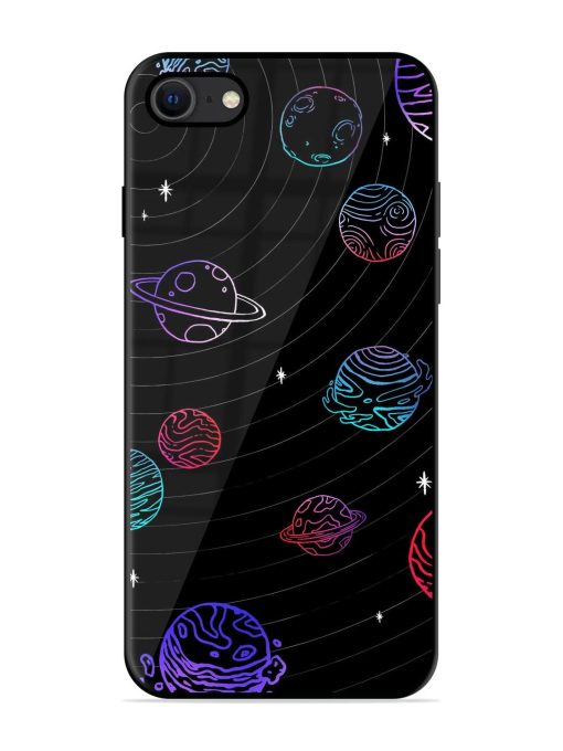 Cosmic Ballet Glossy Soft Edge Case for Apple Iphone Se (2020) Chachhi