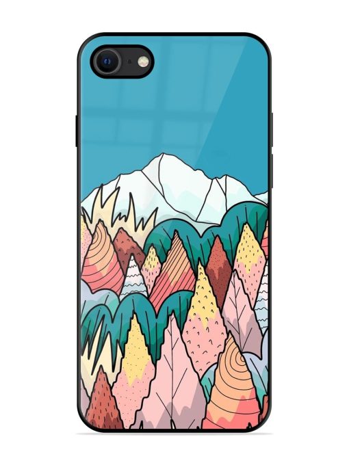 Mountain Dreamscape Glossy Soft Edge Case for Apple Iphone Se (2020) Chachhi