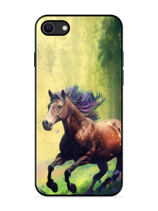 Enchanted Gallop Glossy Soft Edge Case for Apple Iphone Se (2020) Chachhi