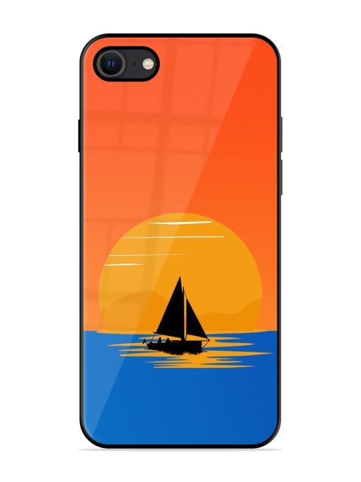 Sunset Sail Glossy Soft Edge Case for Apple Iphone Se (2020) Chachhi