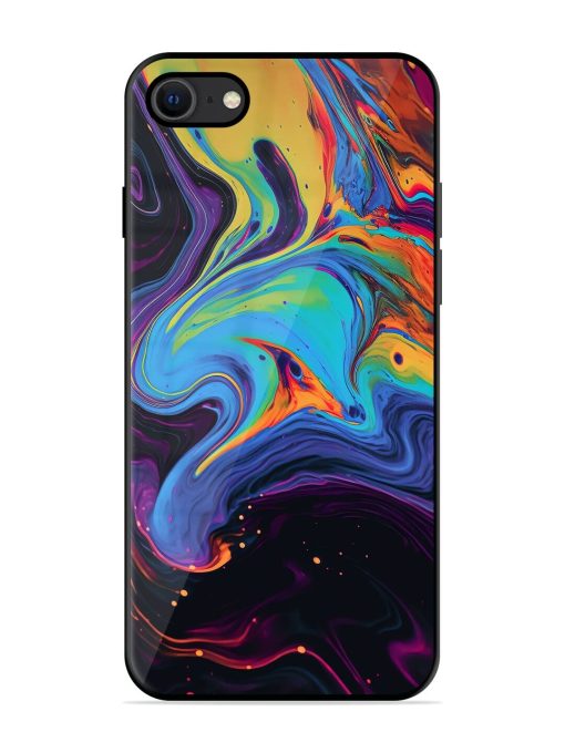 Liquid Dreamscape Glossy Soft Edge Case for Apple Iphone Se (2020) Chachhi