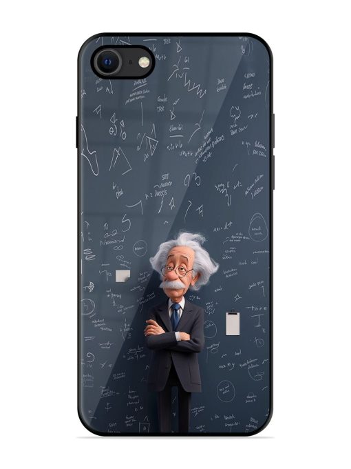 Albert Einstein Glossy Soft Edge Case for Apple Iphone Se (2020) Chachhi