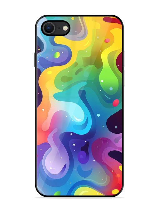 Rainbow River Glossy Soft Edge Case for Apple Iphone Se (2020) Chachhi