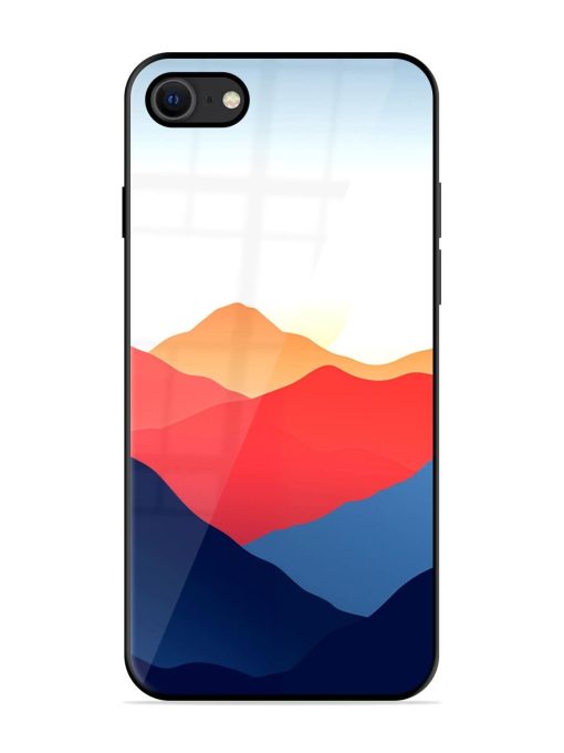 Sunset Peaks Glossy Soft Edge Case for Apple Iphone Se (2020) Chachhi