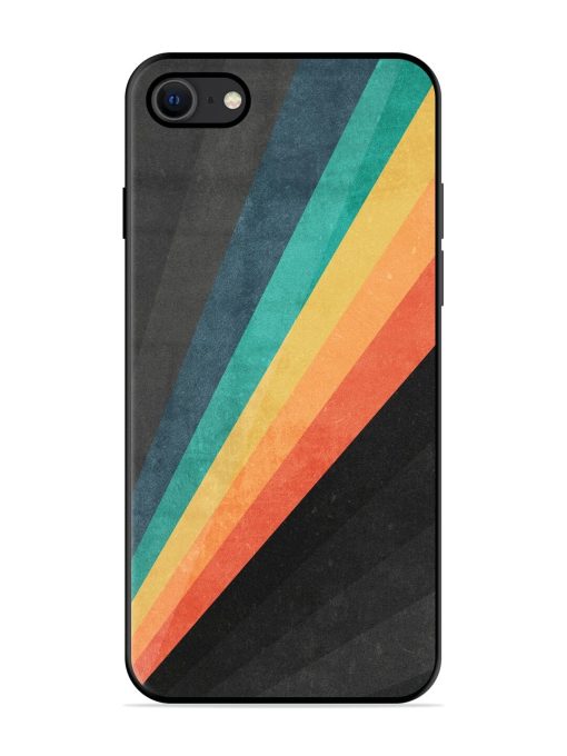 Retro Spectrum Glossy Soft Edge Case for Apple Iphone Se (2020) Chachhi