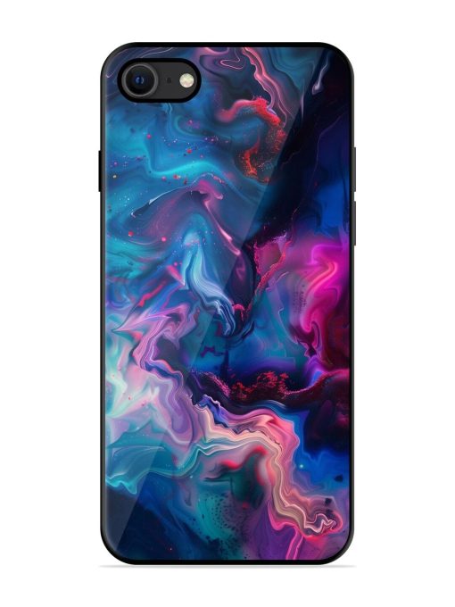 Cosmic Swirl Glossy Soft Edge Case for Apple Iphone Se (2020) Chachhi