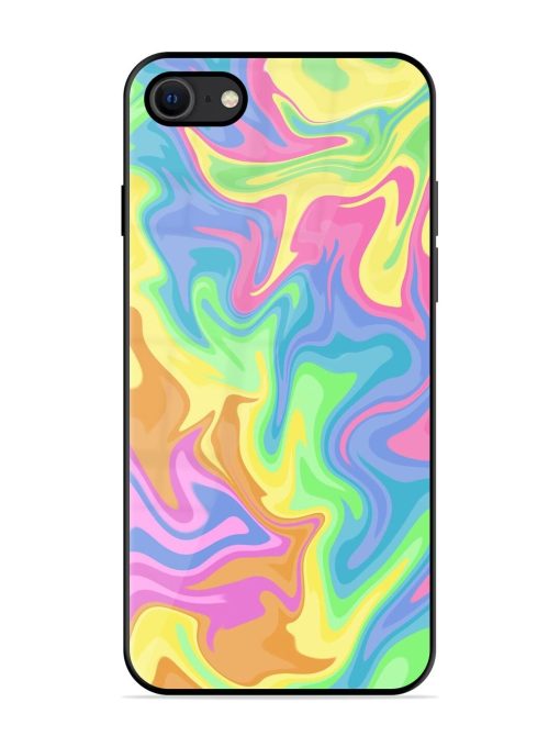 Whimsical Swirl Glossy Soft Edge Case for Apple Iphone Se (2020)