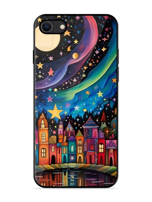 Starlit Village Glossy Soft Edge Case for Apple Iphone Se (2020) Chachhi